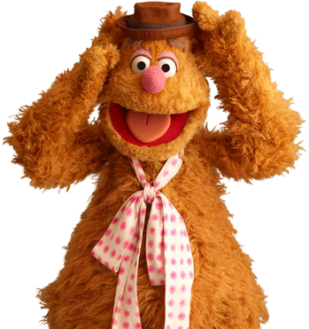 Fozzie Bear 5 - Muppets 2011 (363x370), Png Download