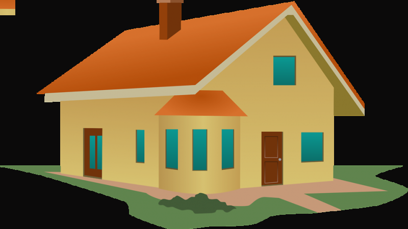 Transparent Background House Clipart (800x450), Png Download