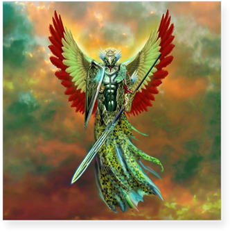 Warrior Angel Square Sticker - Cafepress Warrior Angel Tile Coaster (350x350), Png Download