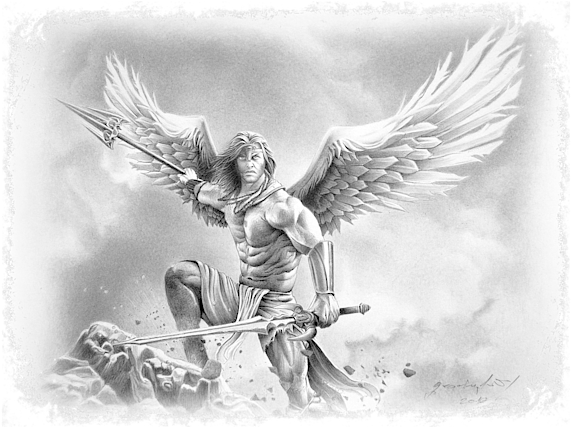 Click And Drag To Re-position The Image, If Desired - Angel Warrior (600x428), Png Download