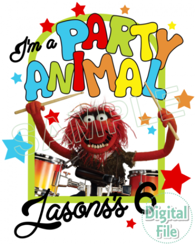 Muppets Sesame Street Party Animal Custom Personalized - Animal Iphone 5c Case (500x500), Png Download