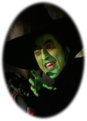 Margaret Hamilton - Wicked Witch Of The West (305x423), Png Download