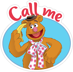 Viber Sticker «muppets» - Yellow And Red (490x317), Png Download