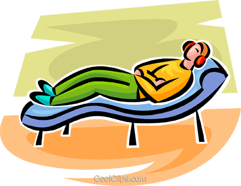 Person Lying On A Couch Royalty Free Vector Clip Art - Deitado No Sofa Png (480x371), Png Download