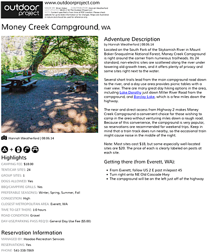 Money Creek Campground Field Guide - Red Rock Canyon Lake Forest Hike (464x600), Png Download