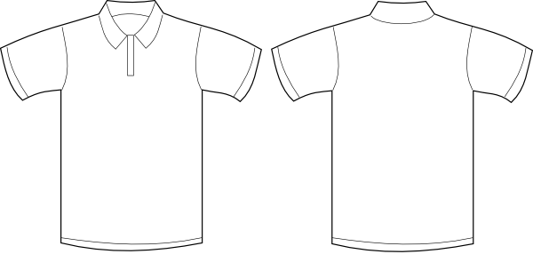 Plain Shirt For Printing (600x313), Png Download