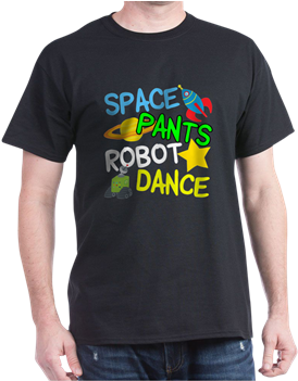 Space Pants Robot Dance T-shirt For The Funny Sketch - Custom Tee Shirt Art (350x350), Png Download