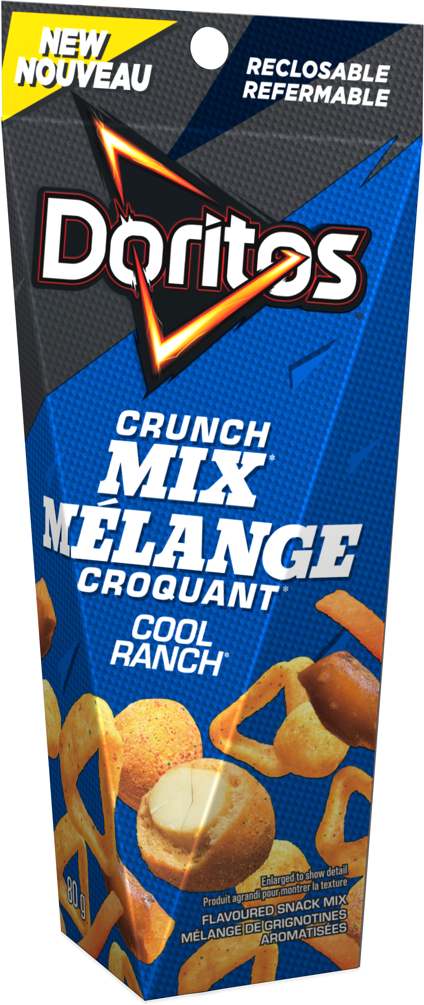 Doritos Crunch Mix™ Cool Ranch® Flavoured Snack Mix - Doritos Tortilla Chips, Spicy Sweet Chili - 11 Oz (2550x3300), Png Download