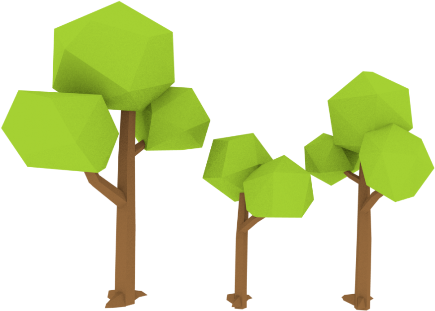 Low Poly Trees 3d Model - Tree Low Poly 3d Model (920x920), Png Download