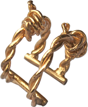Barbed Wire Ear Cuffs // Short - Emblem (800x800), Png Download