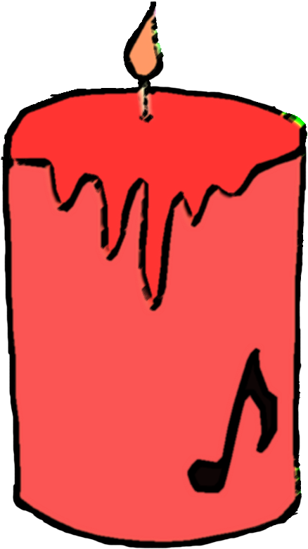 Melting Candle Clipart Simple Candle - Png Candle (1337x1069), Png Download