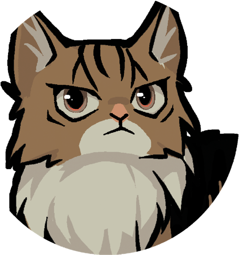 Landryportraitcat Serious - Cartoon (577x560), Png Download
