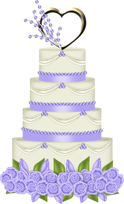 Яндекс - Фотки - Fall Wedding Cake Clip Art (397x654), Png Download