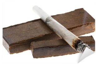 Lit Joint & Two Pieces Of Hashish Wall Mural • Pixers® - Hachich Ketama (400x400), Png Download