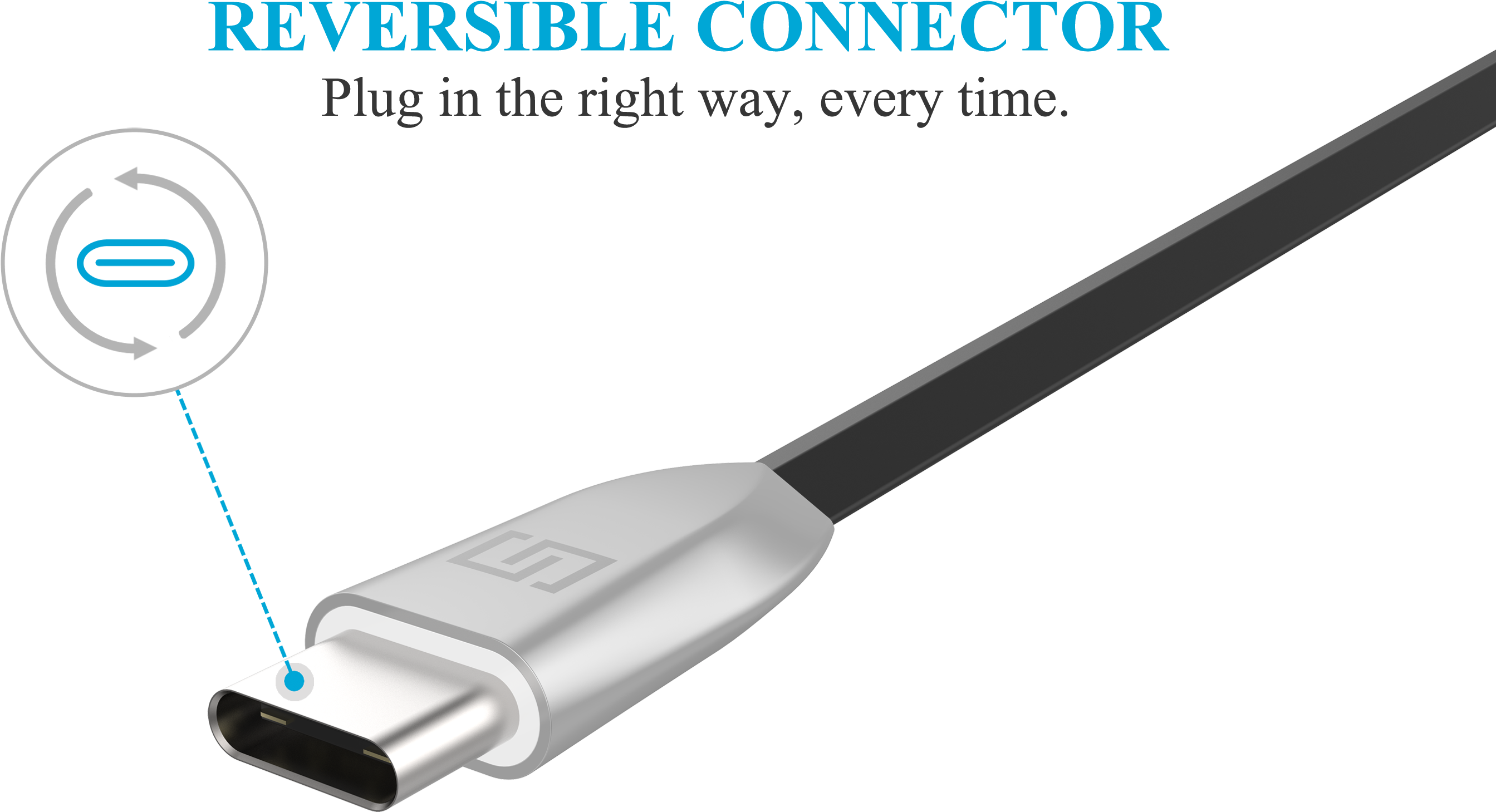 Flat Metal Usb Type-c Charger - Kinedyne 9126 Oversize Load/wide Load Reversible Banner (2800x1800), Png Download