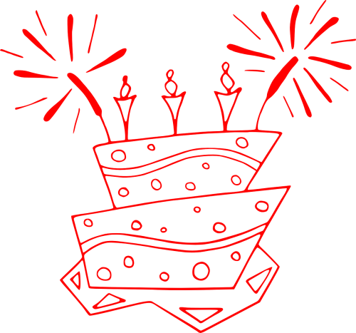 Birthday Cake Clip Art (500x467), Png Download
