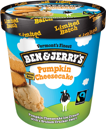 Pumpkin Cheesecake Detail - Ben And Jerry's Pumpkin Cheesecake (374x479), Png Download