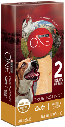 True Instinct Cuts White Meat Chicken Dog Treats - Purina One (380x475), Png Download