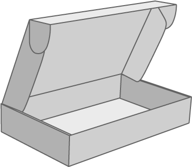 Hinged Lid Box - Cardboard Box (480x480), Png Download