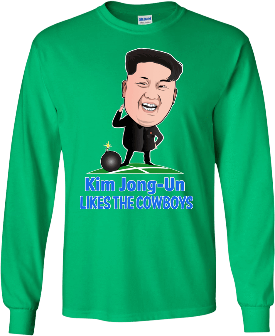 Kim Jong-un Likes The Cowboys - T-shirt (1155x1155), Png Download