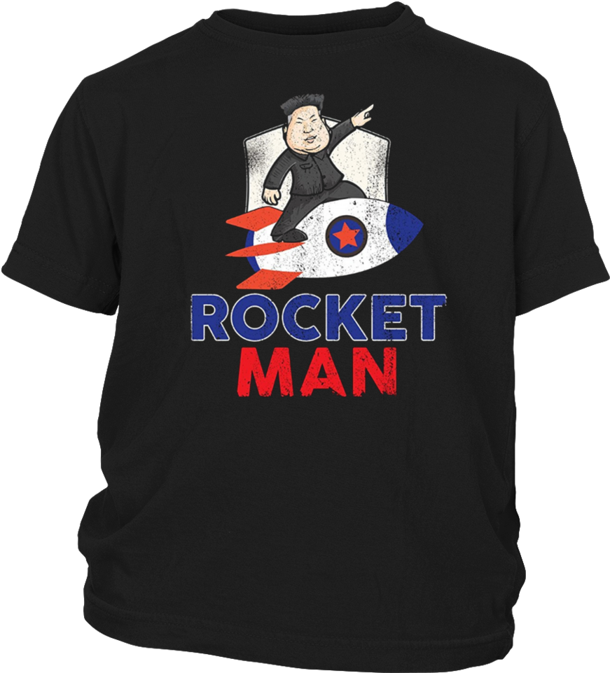 Rocket Man Kim Jong Un North Korea Funny Tee Shirt - Legends Are Born On 19 (960x960), Png Download