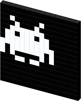 View Favicon On T-shirt - Space Invaders (340x431), Png Download