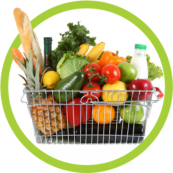 Fresh Vegetables - Grocery Shopping Cart Gif (600x600), Png Download