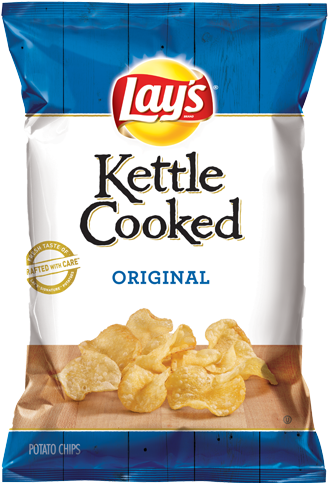 Kettle Cooked Original Potato Chips, Lay's - Kettle Cooked Jalapeno Chips (334x483), Png Download