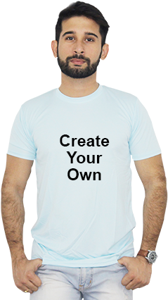 Create Your Own Sky Blue T-shirt - T-shirt (284x426), Png Download