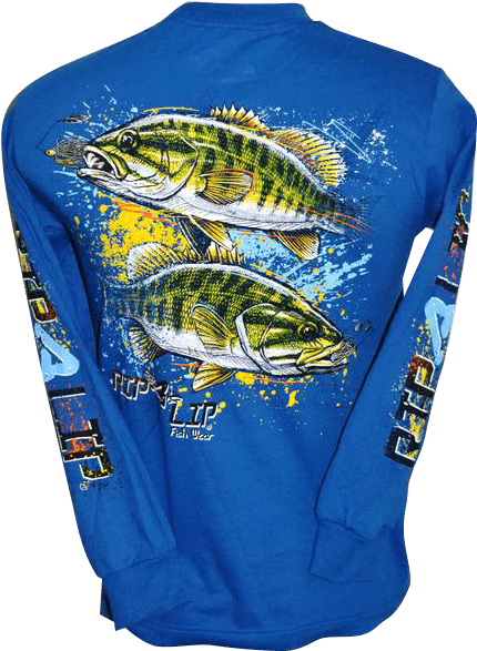 Small Mouth Bass Long Sleeve T-shirt Royal Blue - Sleeve (600x600), Png Download