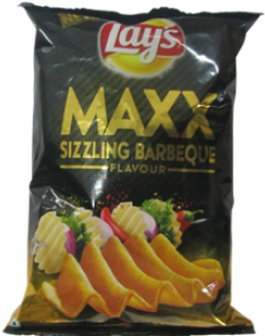 Lay's Maxx - Sizzling Barbeque, 33g (350x350), Png Download