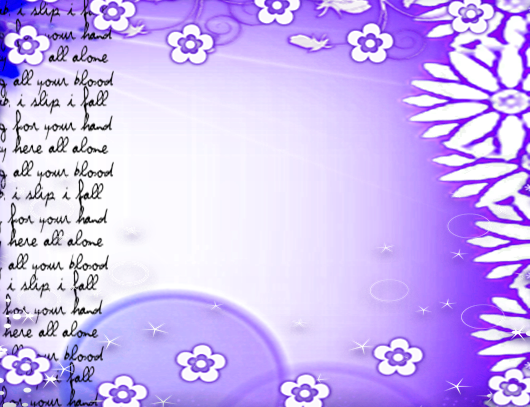 Text Frames - Flower (530x407), Png Download