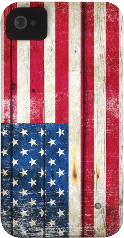 Distressed American Flag On Wood Planks Horizontal - United States Of America Usa Flag Samsung Galaxy S6 (600x900), Png Download