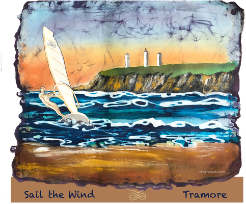 Sail The Wind Tramore Hoodie - Watercolor Paint (500x500), Png Download