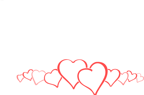 Border - Pink Heart Border Clip Art (600x398), Png Download