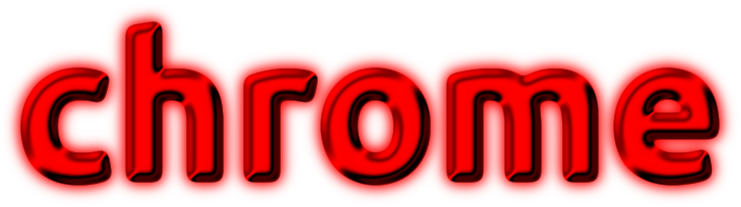 T "chrome" E Chrome S Glow F Ubuntu Bold P 200 C Red - Colorfulness (741x218), Png Download