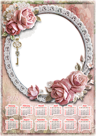 Vintage Romance - Calendarios 2018 Para Poner (318x450), Png Download