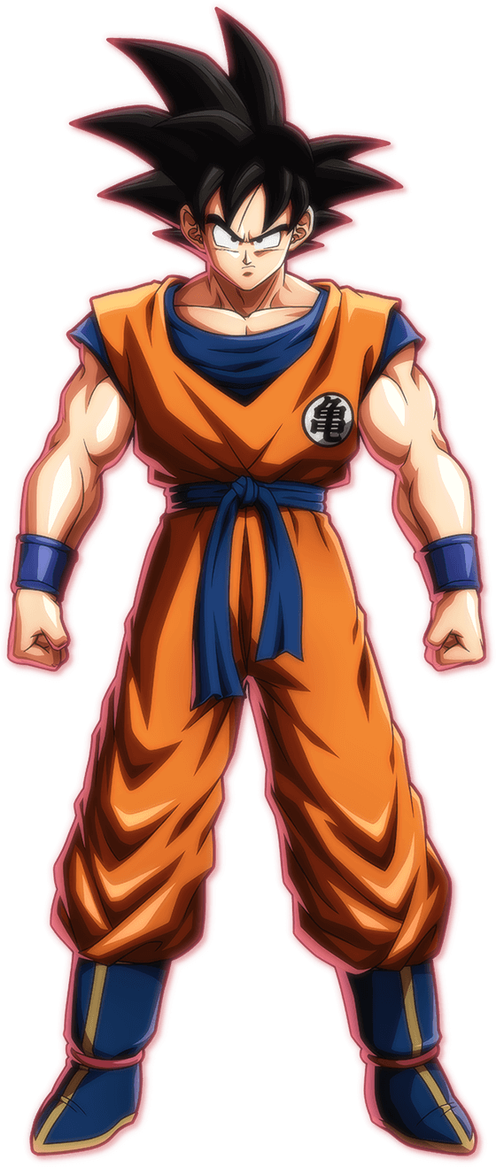 Goku Fictional Character - Dragon Ball Fighterz Goku Base (515x1200), Png Download