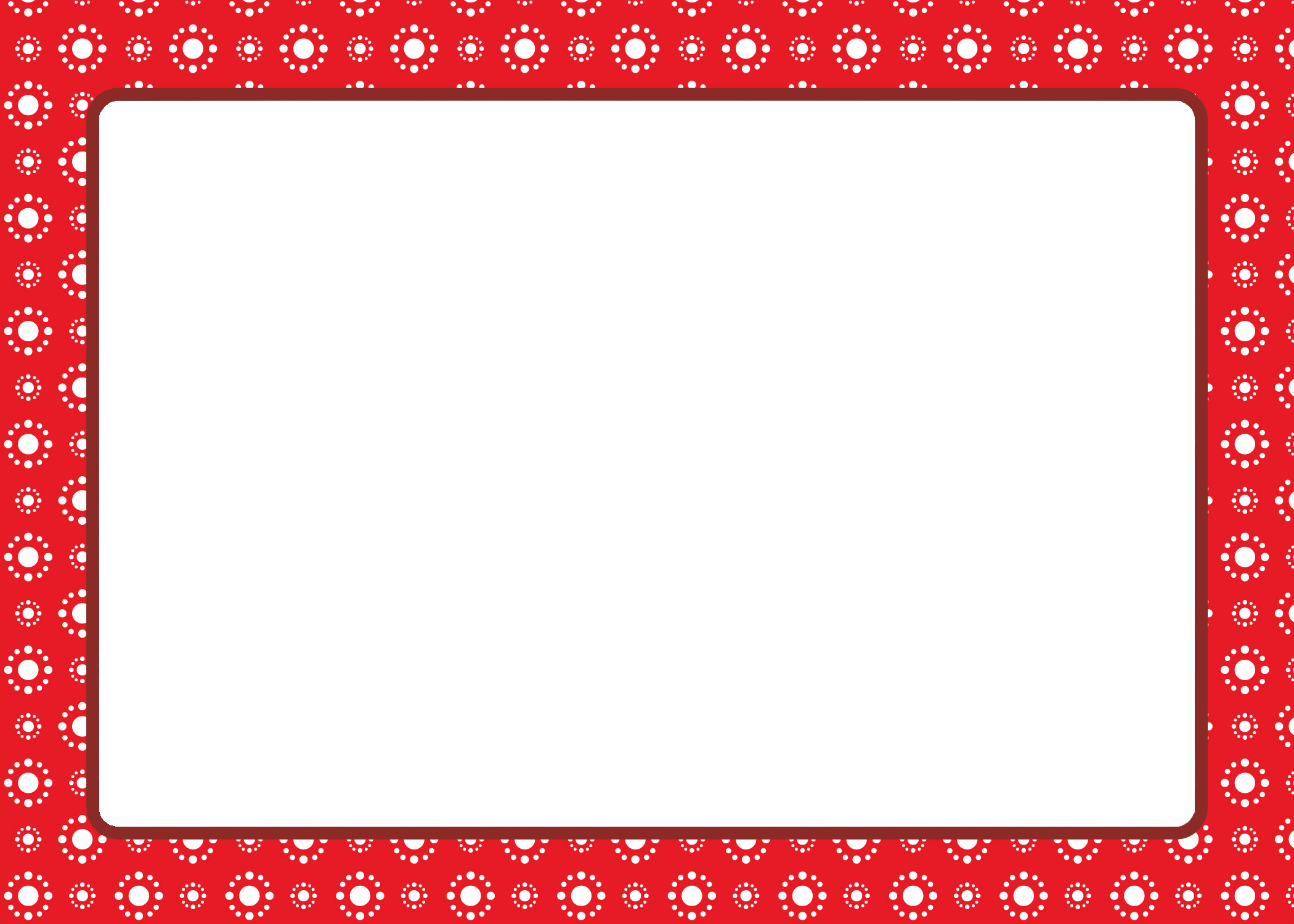 Christmas Cards Borders - Red Christmas Border Png (2100x1500), Png Download