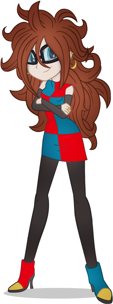 Android 21, Artist - Cartoon (474x1024), Png Download