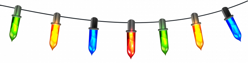 Christmas Lights Clipart Transparent Png - Clip Art (817x208), Png Download