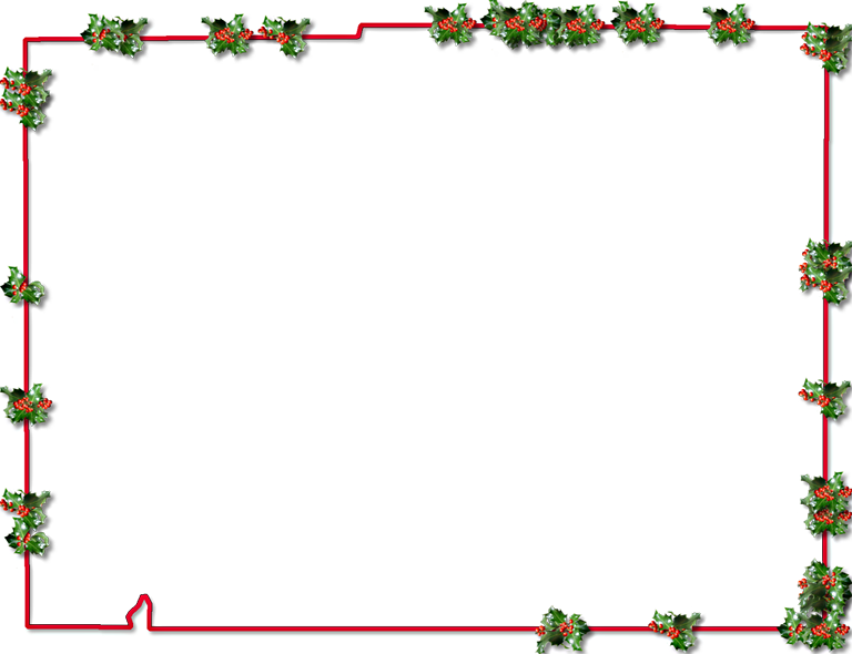 Christmas Border Frame Png (768x590), Png Download