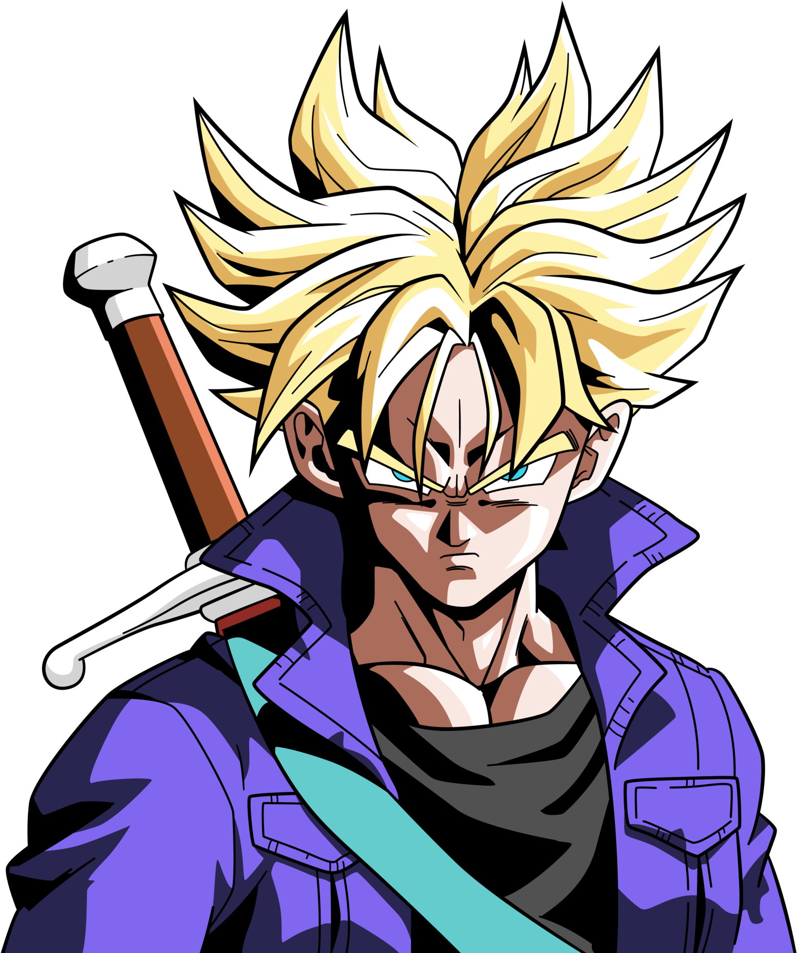 View Samegoogleiqdbsaucenao Trunks , - Future Trunks Dbz Super Saiyan (1600x1882), Png Download