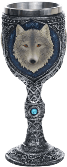 White Wolf Goblet - Pacific Giftware Lone Wolf Celtic Magic 7oz Wine Chalice (555x555), Png Download