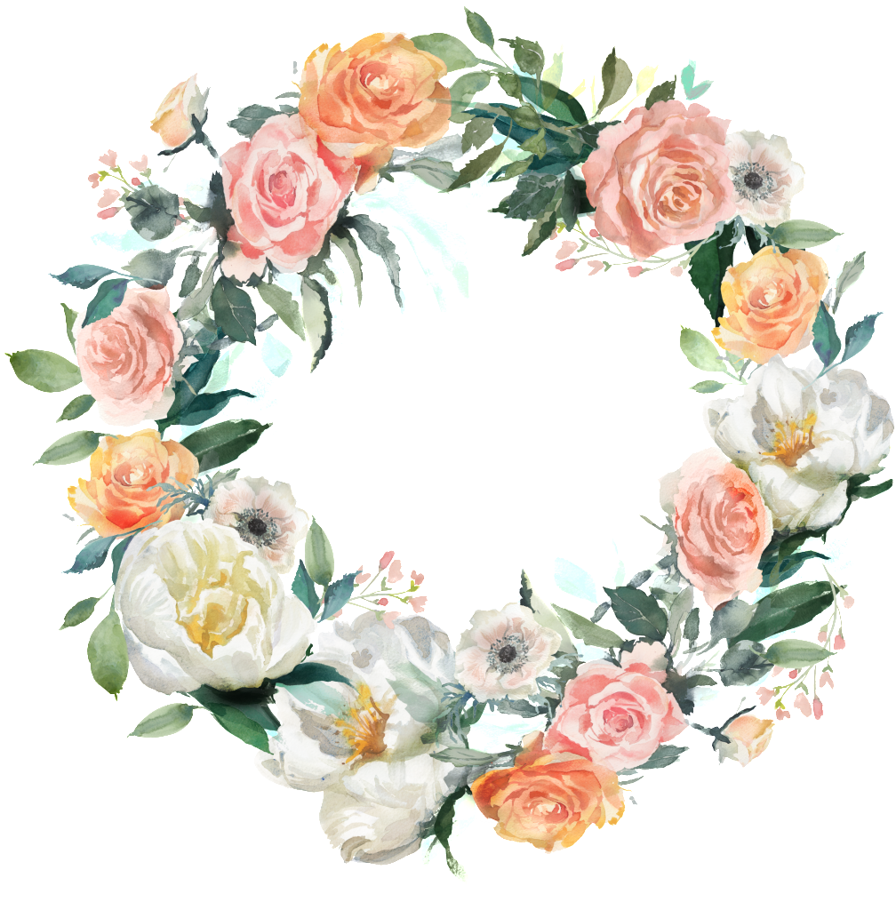 Beautiful Garland Decorative Border Png - Shabby Chic (1024x1030), Png Download