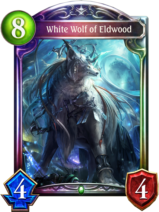 White Wolf Of Elwood (536x698), Png Download