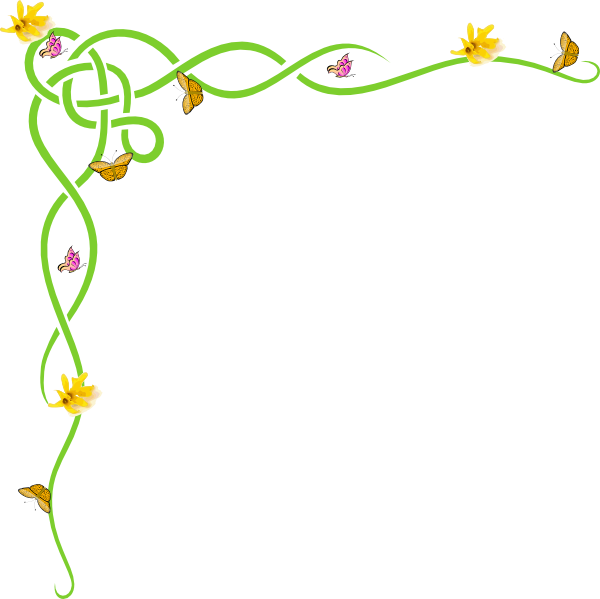 Excellent Decoration Spring Clip Art Borders Free Clipart - Spring Border Clipart (600x599), Png Download