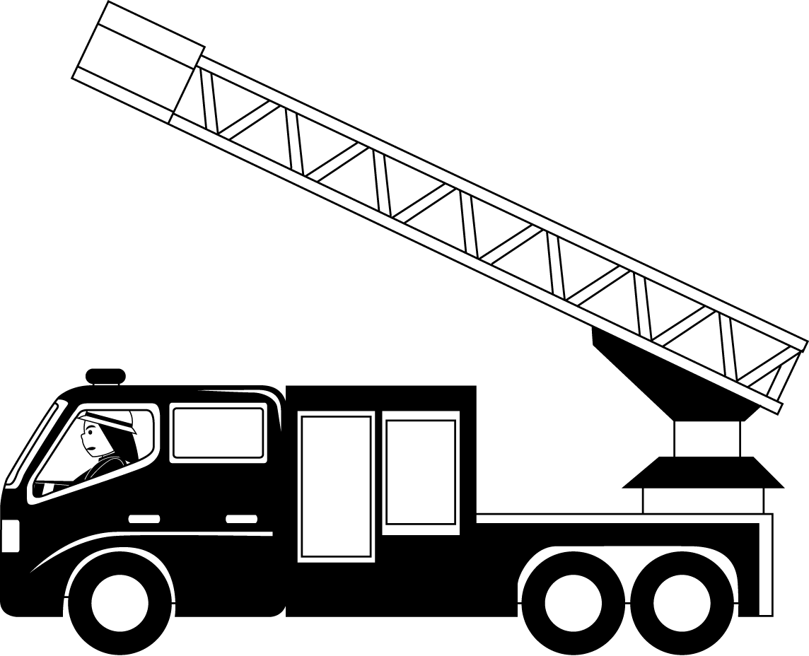 Picture Transparent Download Letters Format Free Intended - Ladder Truck Clip Art (1144x928), Png Download