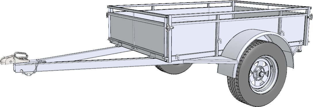Trailer Drawing At Getdrawings - Trailer (1106x403), Png Download