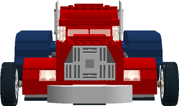 Remote Control Red Lightning Truck - Model Car (1040x691), Png Download